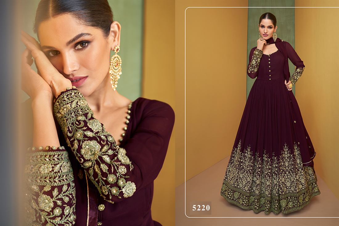 ALIZEH GOLD FREE SIZE STITCHED SUITS